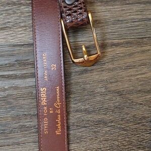 Vintage Java Lizard Solid Bronze Belt, Styled for Paris by Nicholas di Giovanni.